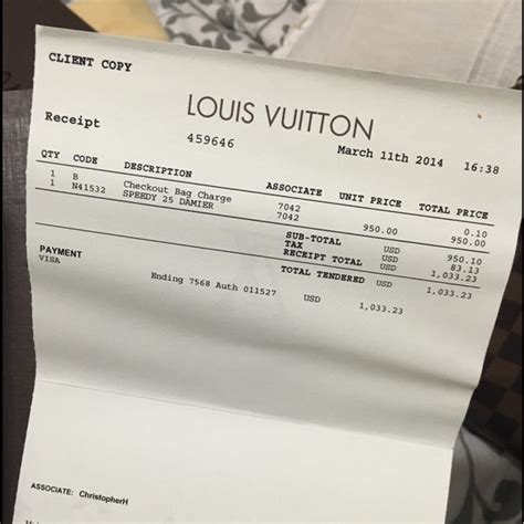 louis vuitton receipts|louis vuitton receipt maker.